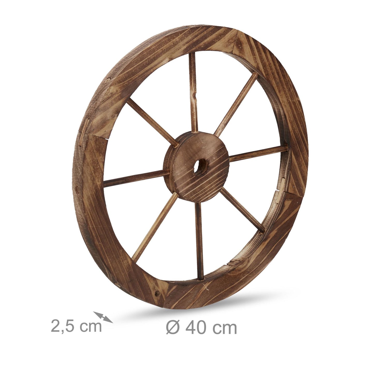 Wooden wagon wheels - set of 3