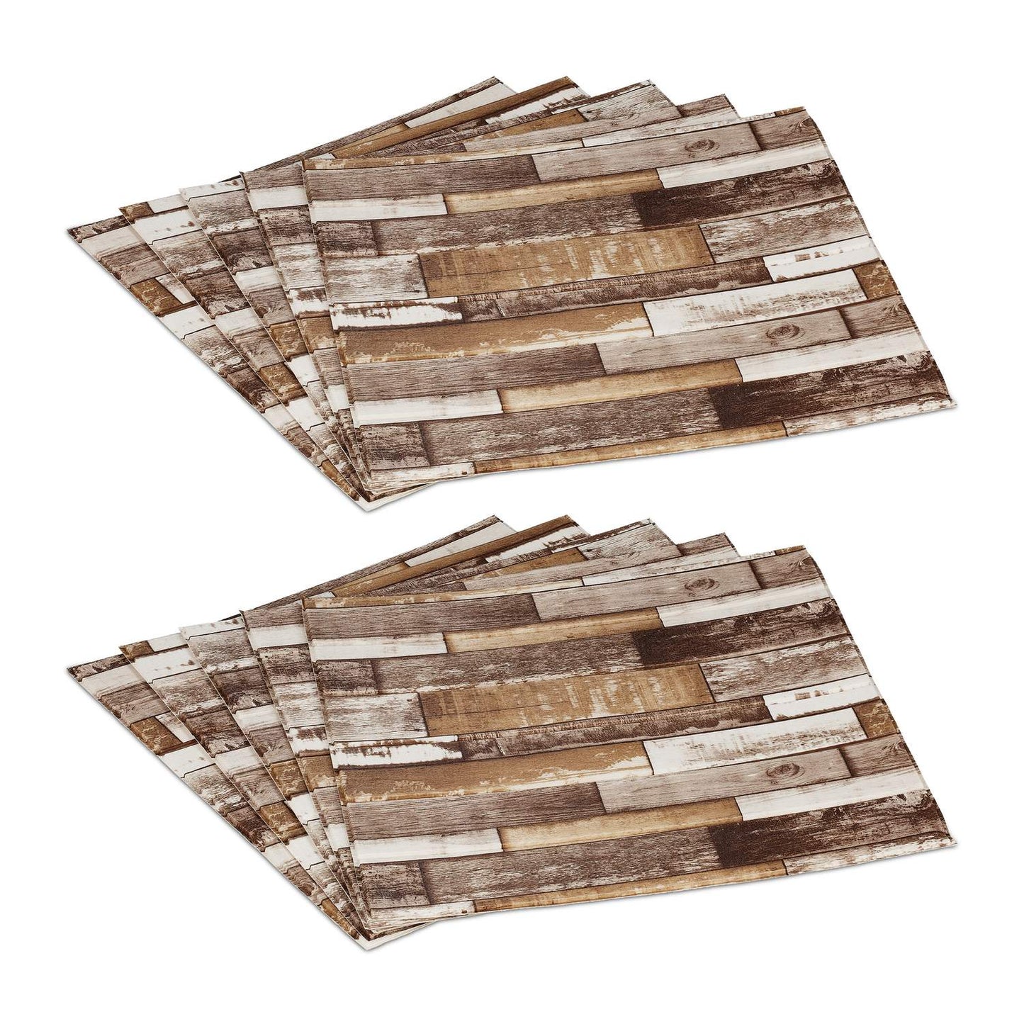 Wood look wall panels set of 10