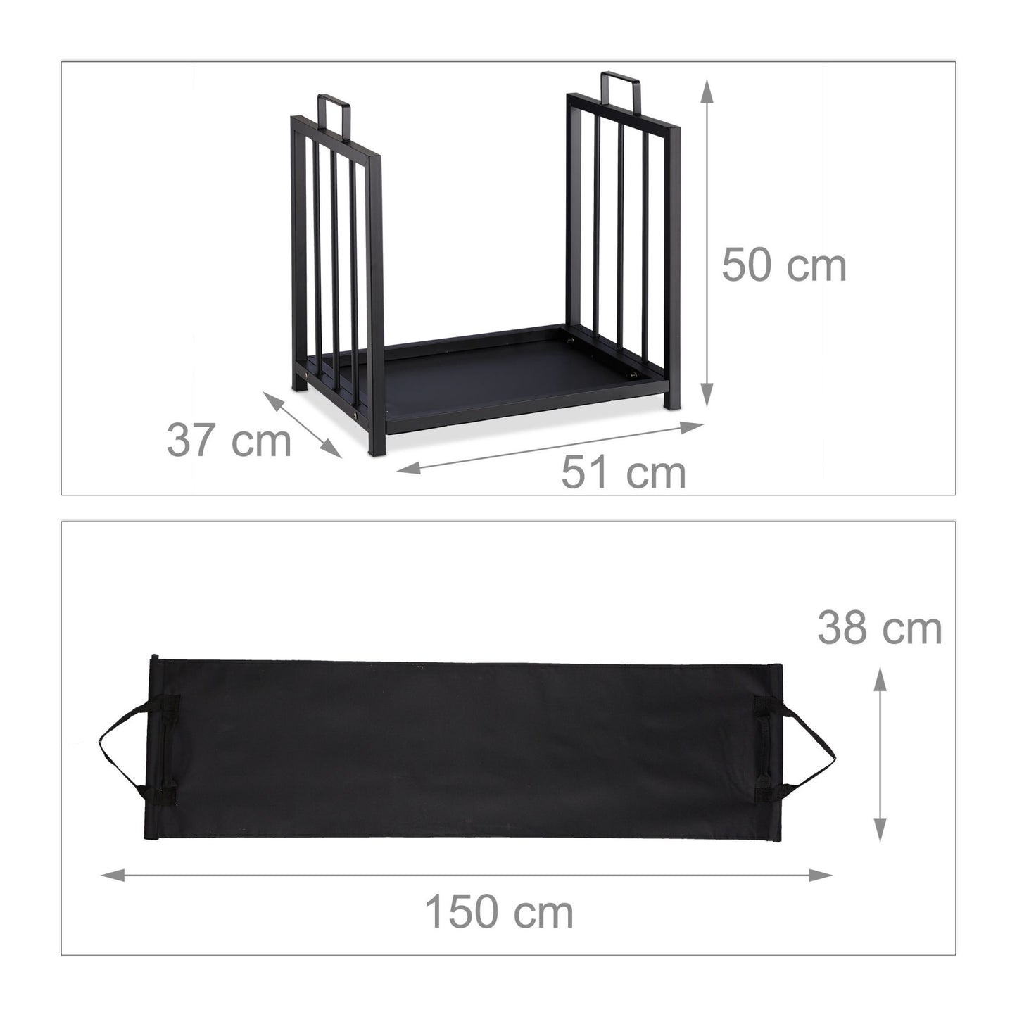 Wood shelf in steel
