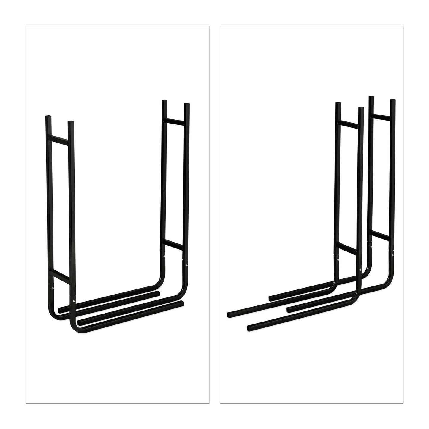 Wood stand in steel