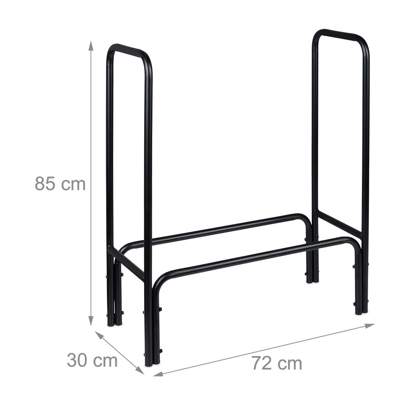 Wood stand made of metal