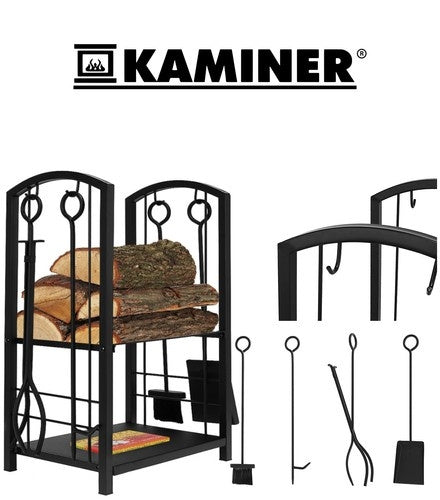 Wood stand with accessories PK011