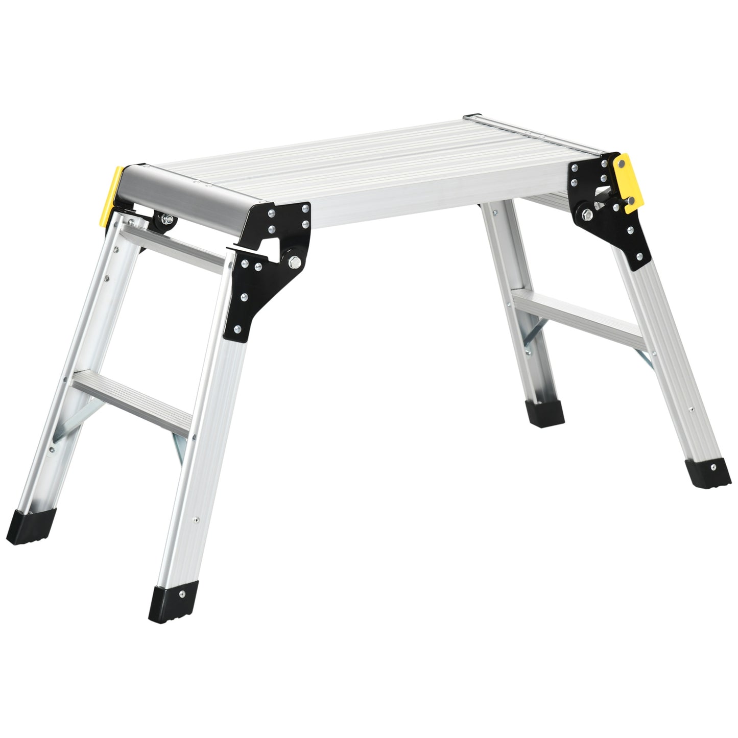 Folding workbench and platform, aluminum, 150 kg capacity