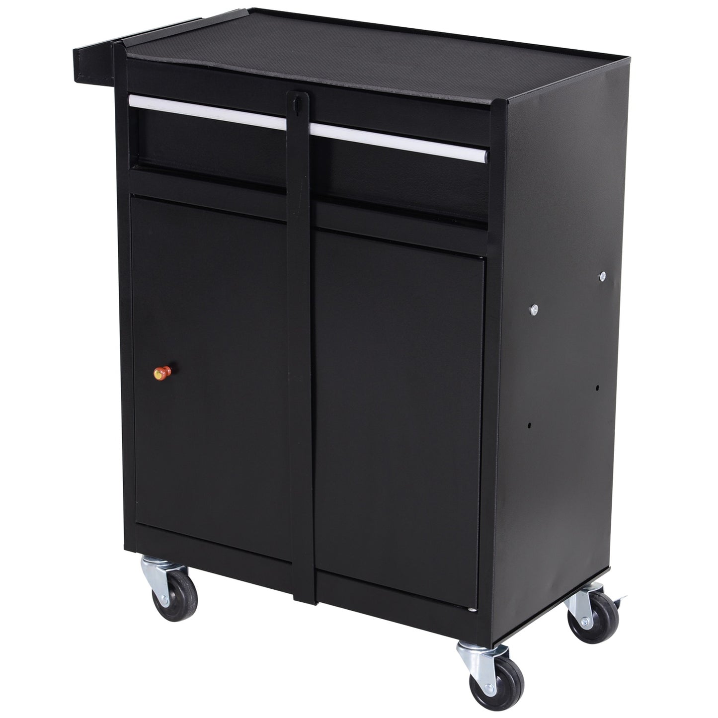 Metal workshop trolley with 5 drawers and 360° wheels