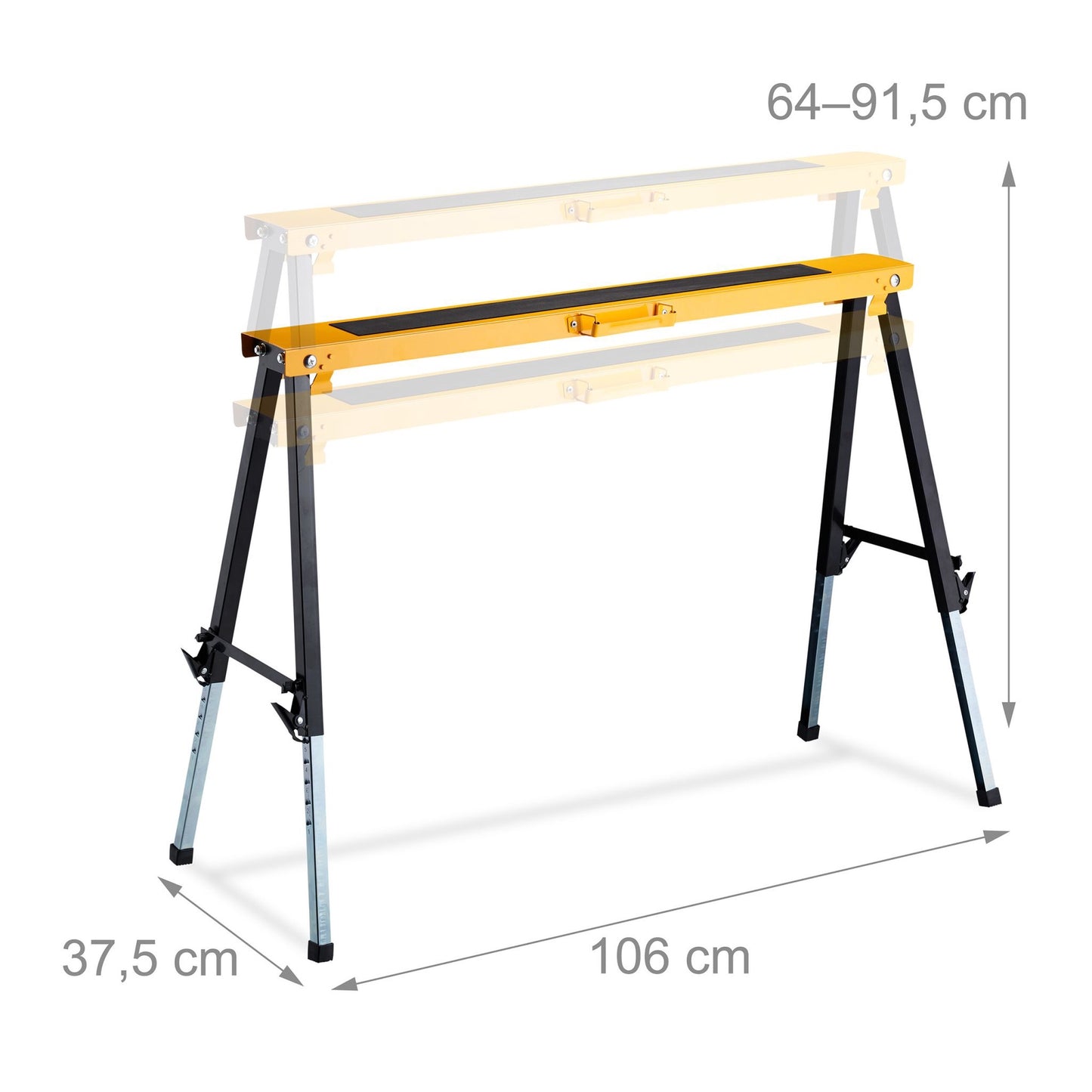 Work stands, 2 pcs, height adjustable