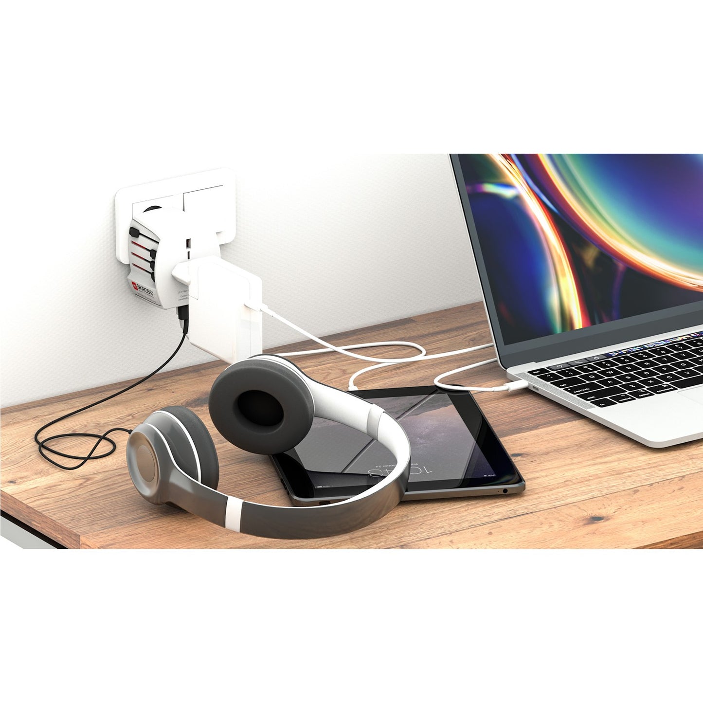 World travel adapter MUV USB 12W Ungrounded