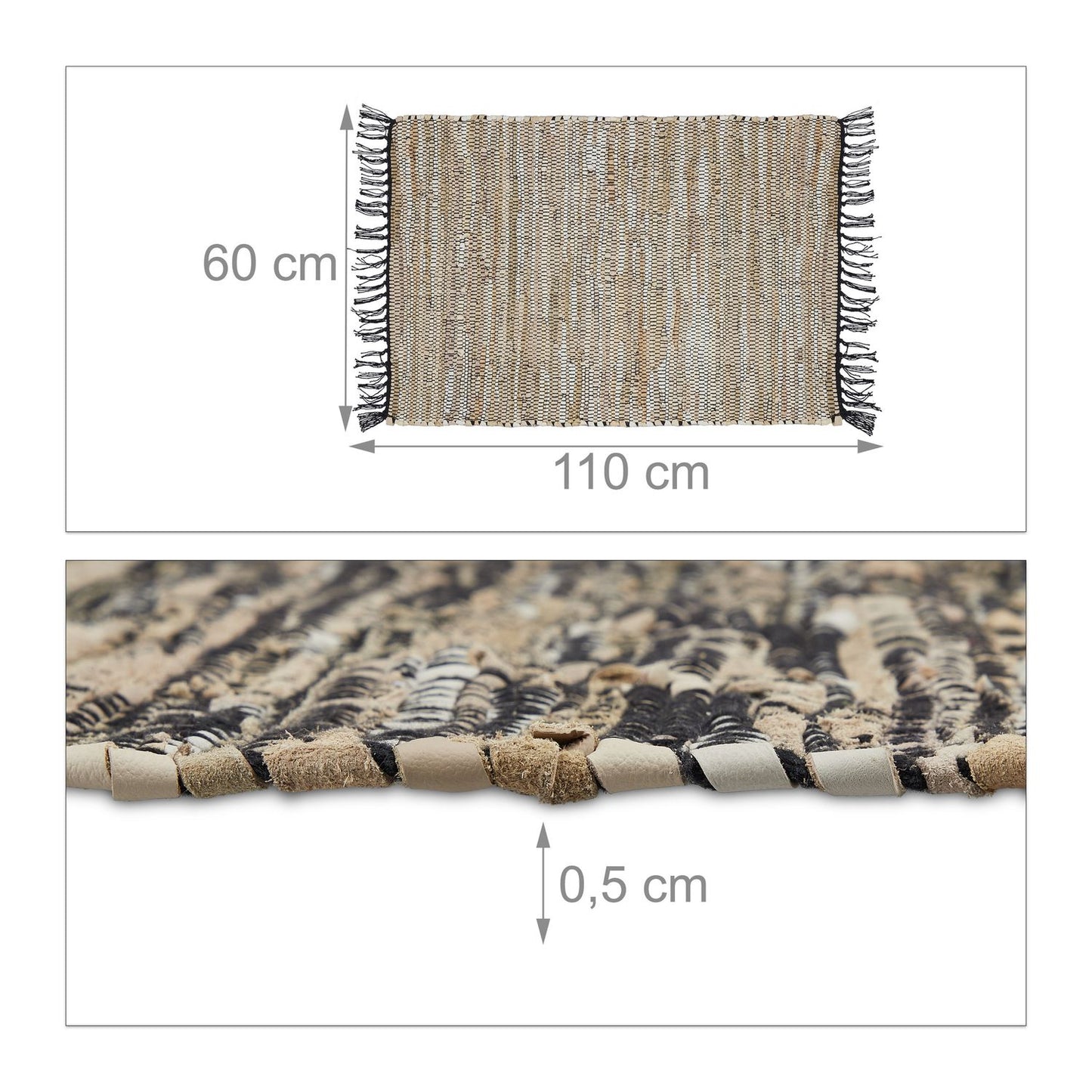 Woven Rug 60 x 110 cm