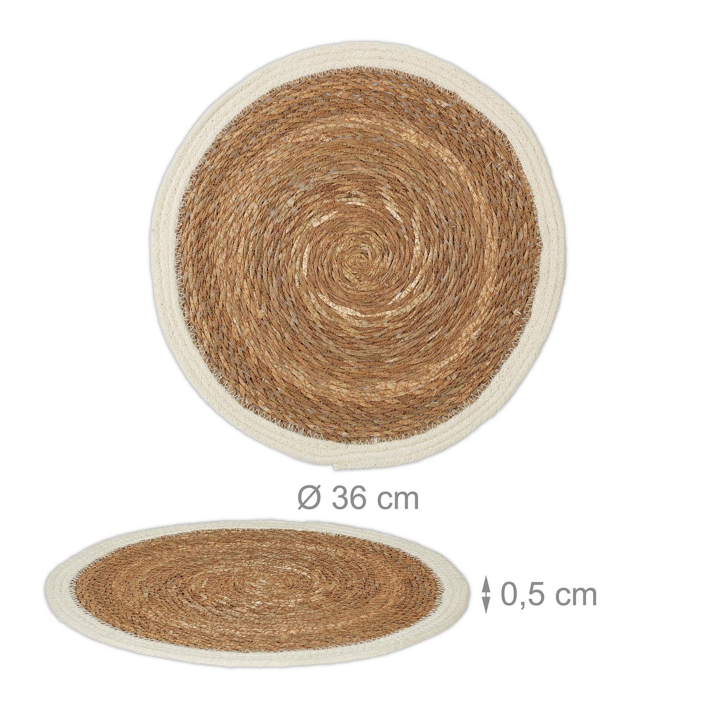 Woven placemats 4 parts