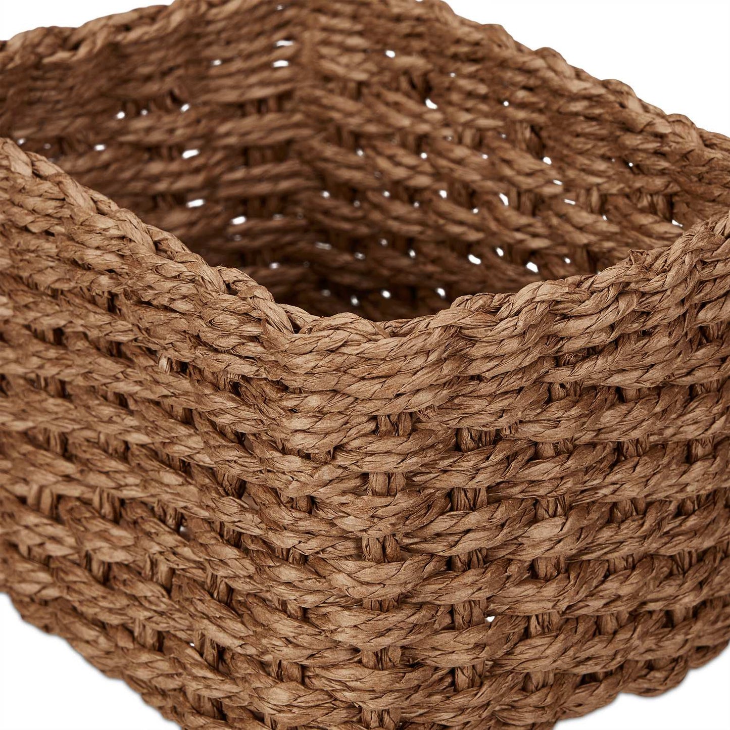 Woven storage basket, set of 3