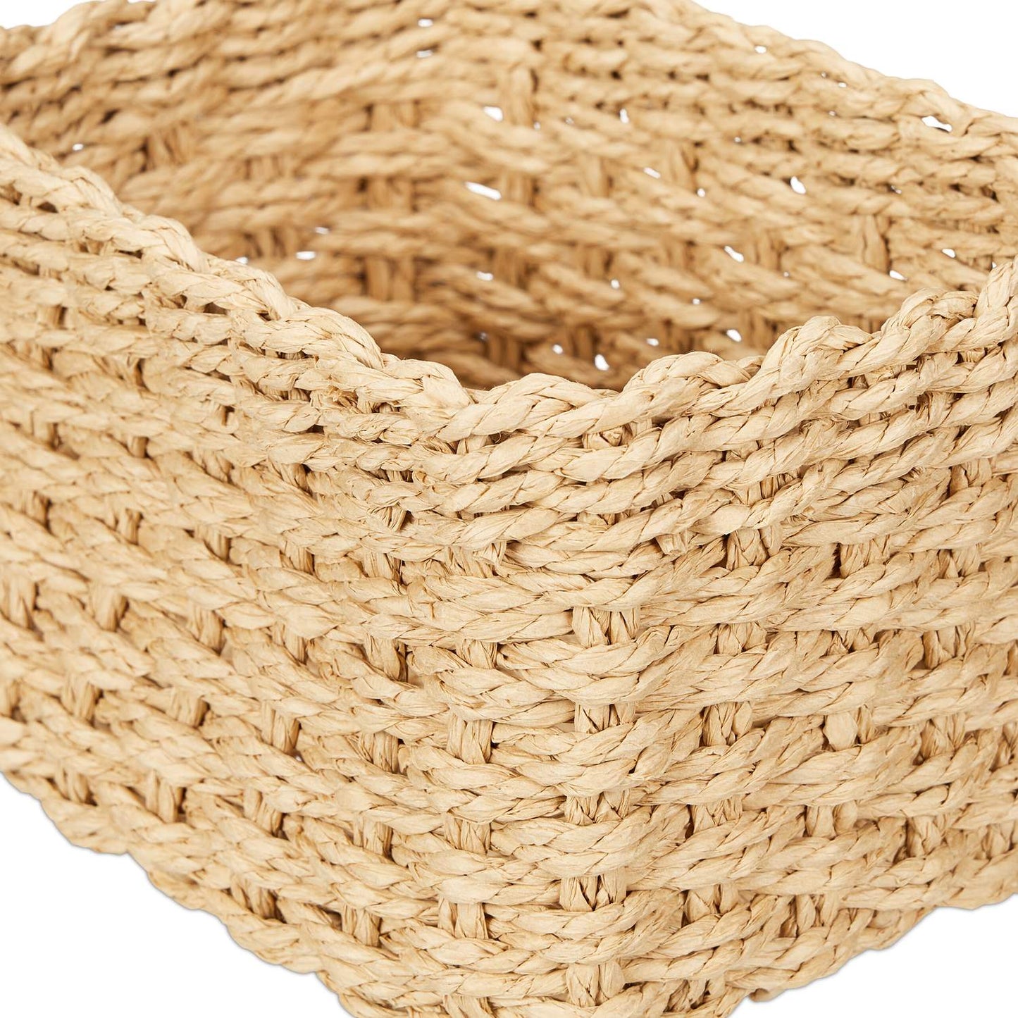 Woven storage basket, set of 3