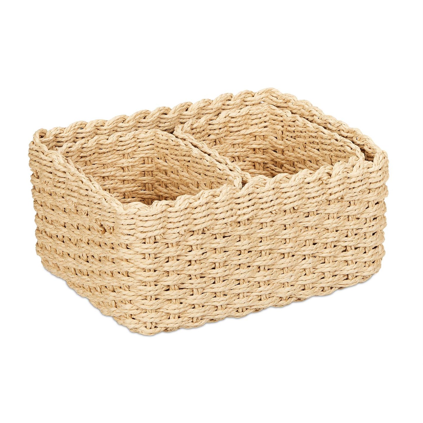 Woven storage basket, set of 3