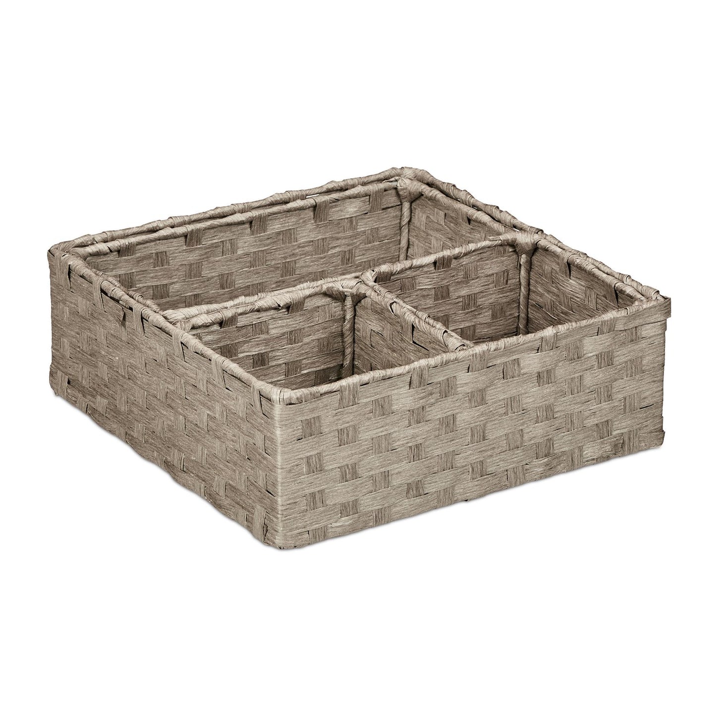 Woven storage basket, set of 4