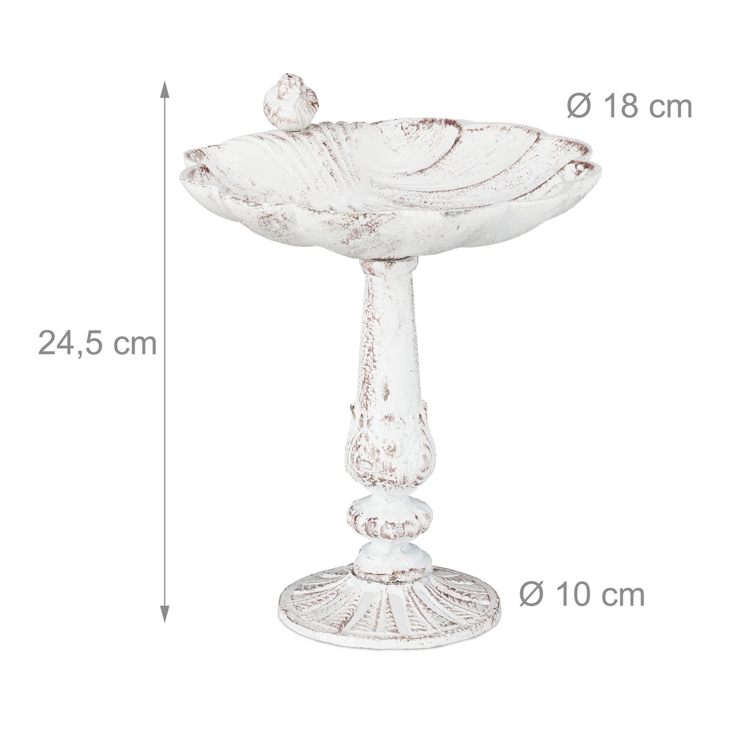 XL Bird bath in cast iron