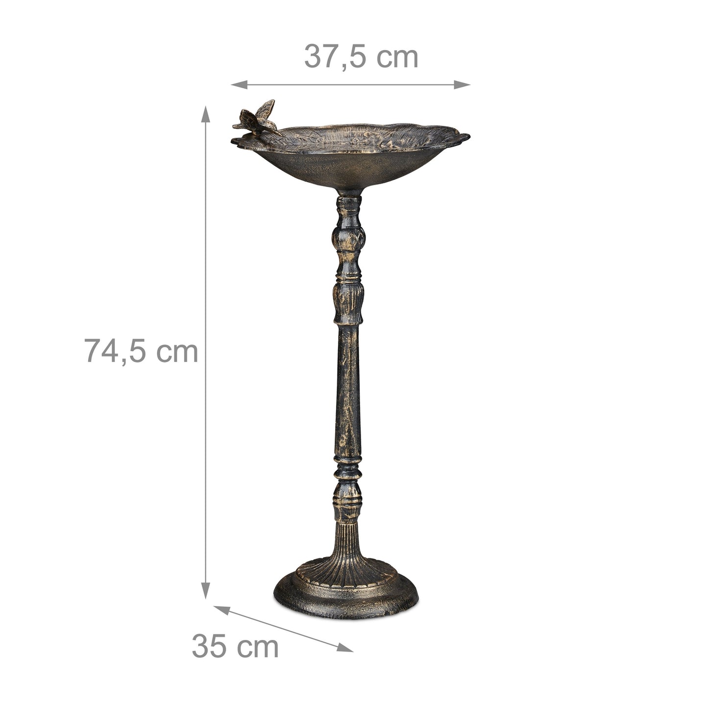 XL Bird bath in cast iron