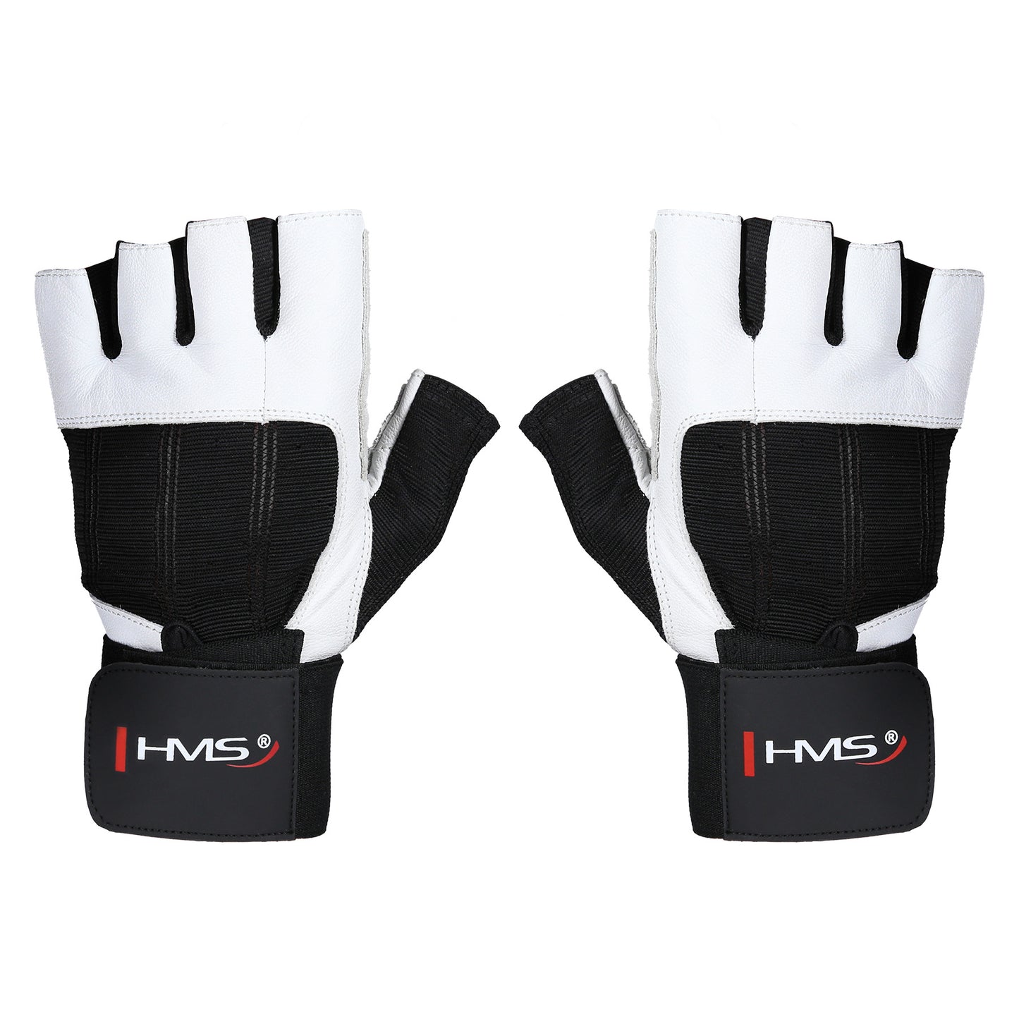 XL Fitness Gloves, White-Black, RST04 Size