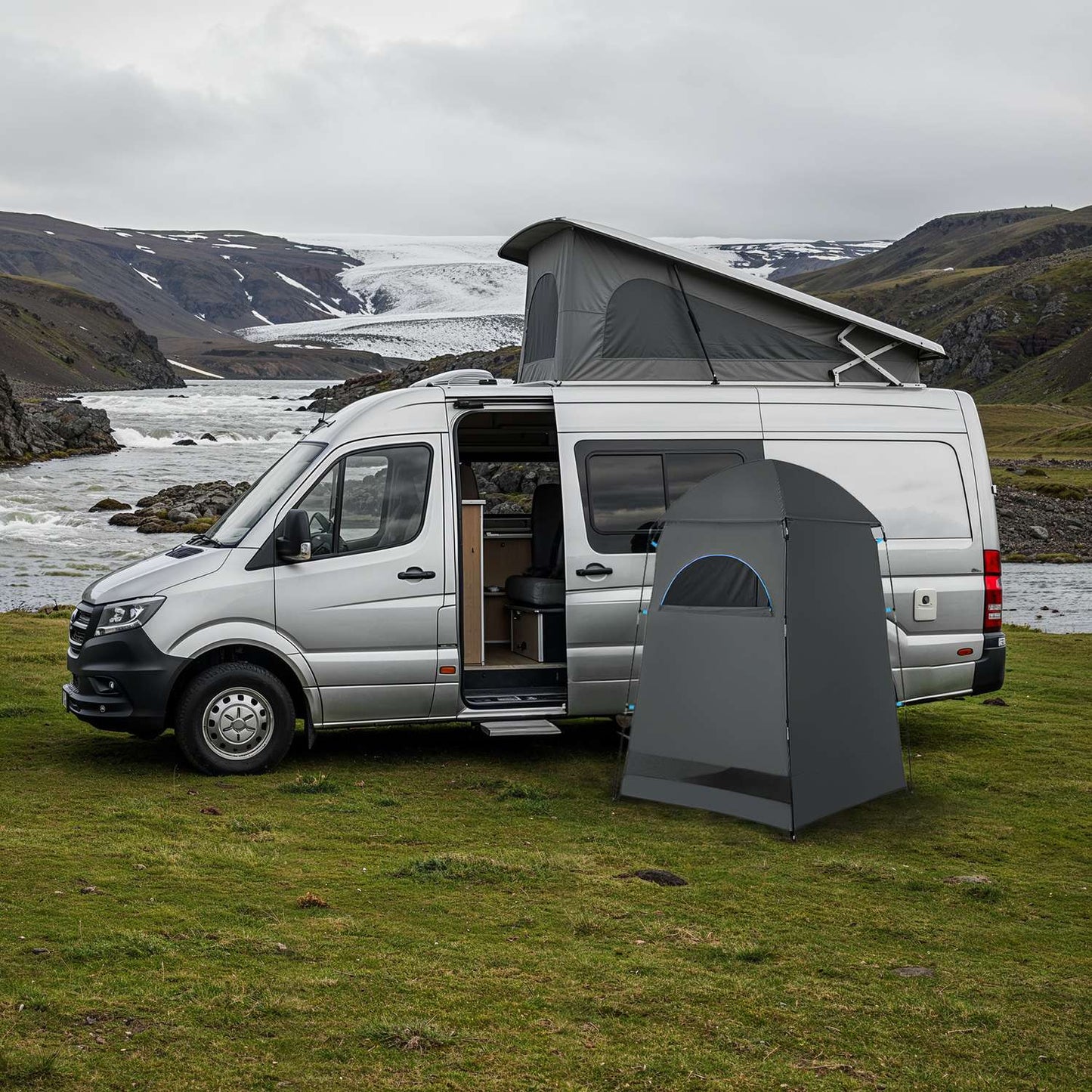 XL Grey Tourist Changing Room Tent