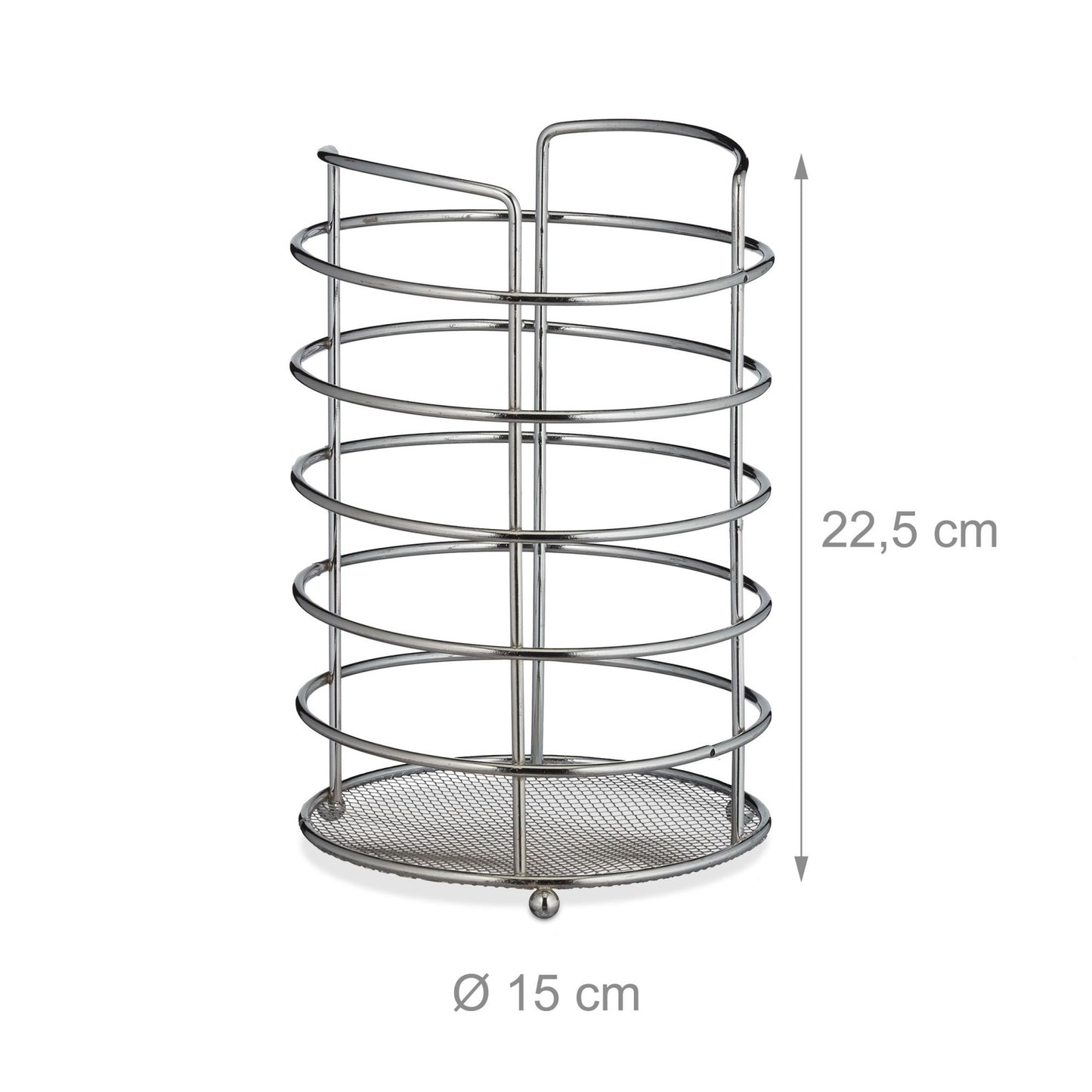 XL Holder for kitchen utensils in metal