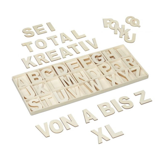 XL Letter set in wood 104 pcs.