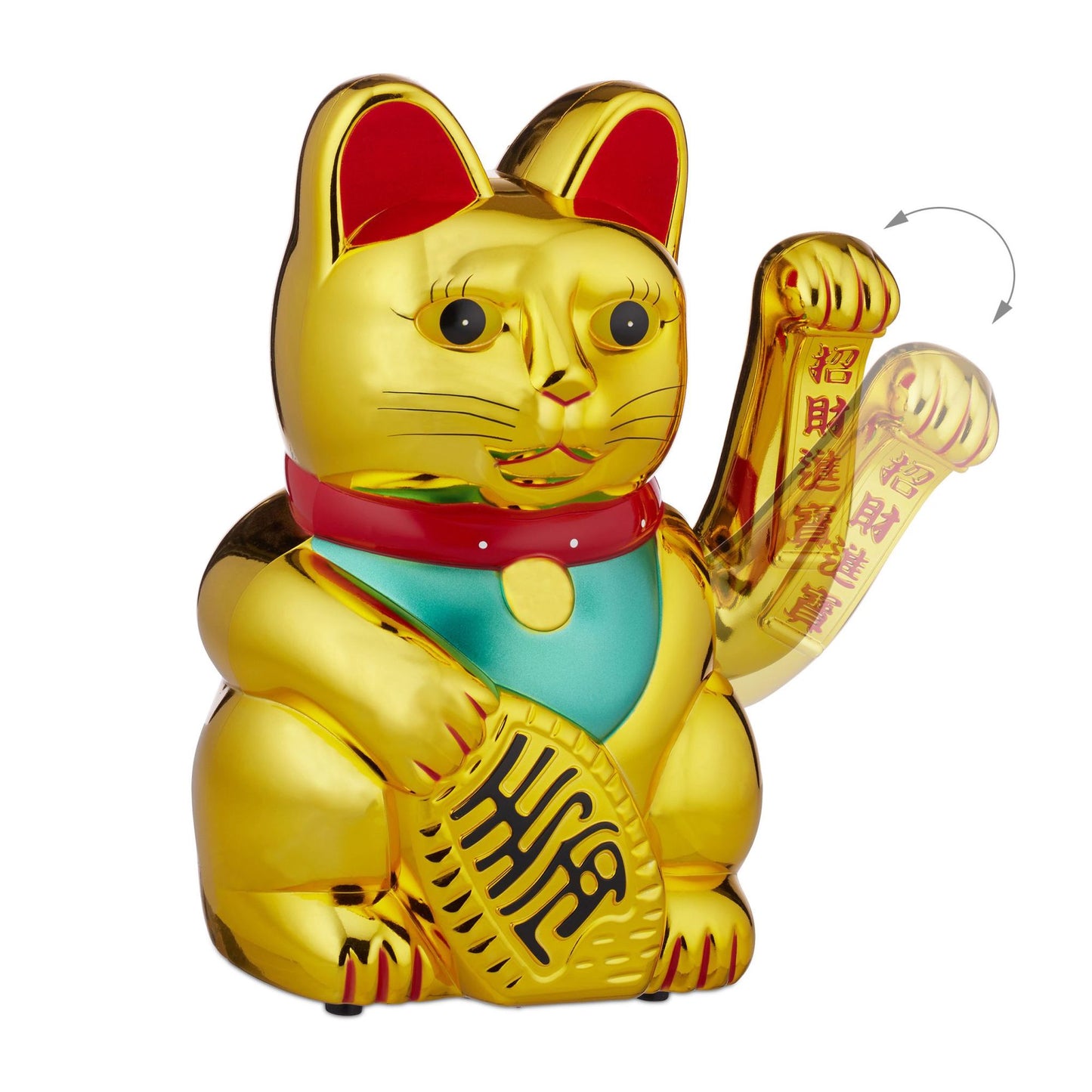 XL Winkekatze gold