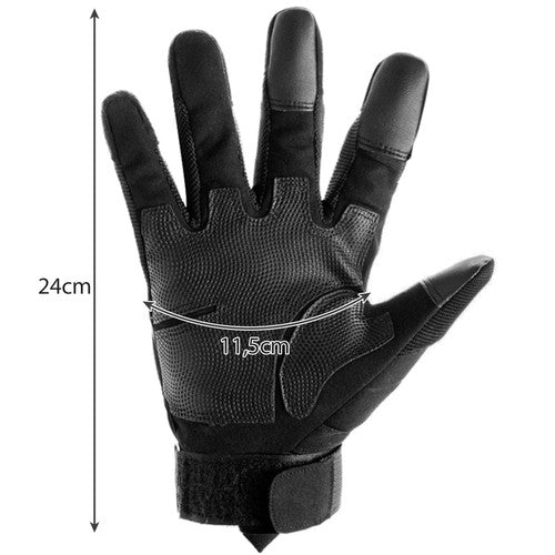 XL tactical gloves - black Trizand 21770