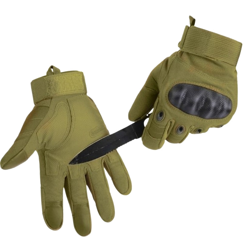 XL tactical gloves - khaki Trizand 21772