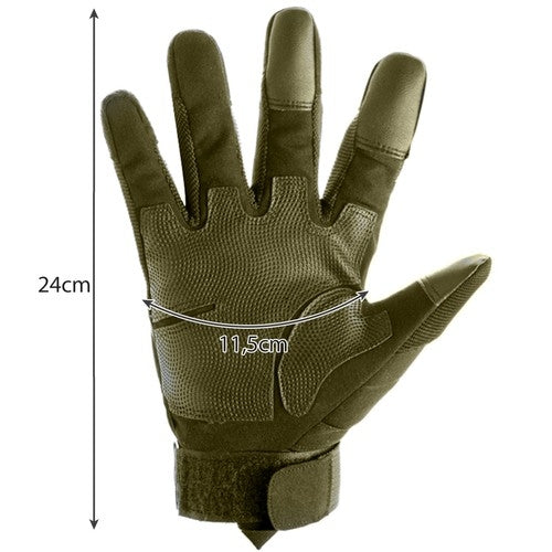 XL tactical gloves - khaki Trizand 21772
