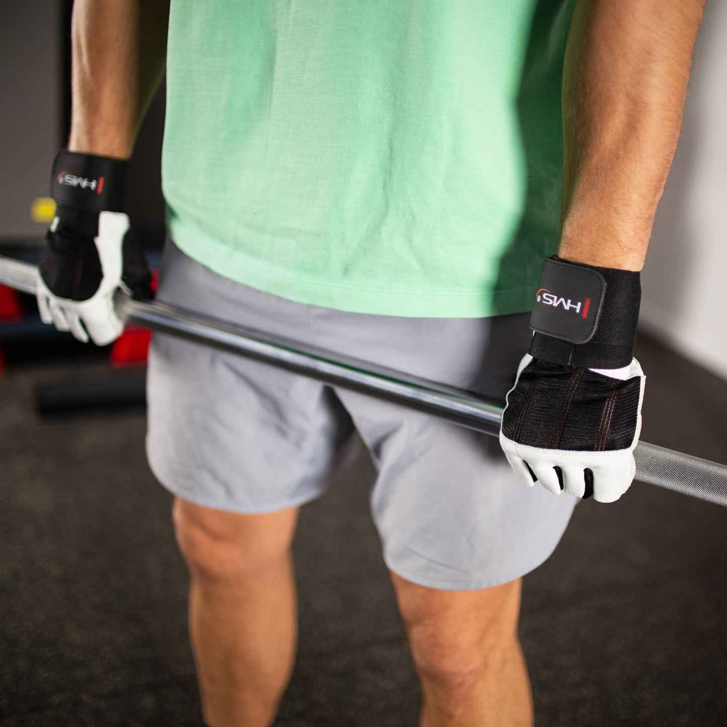 XXL Fitness Gloves, White-Black