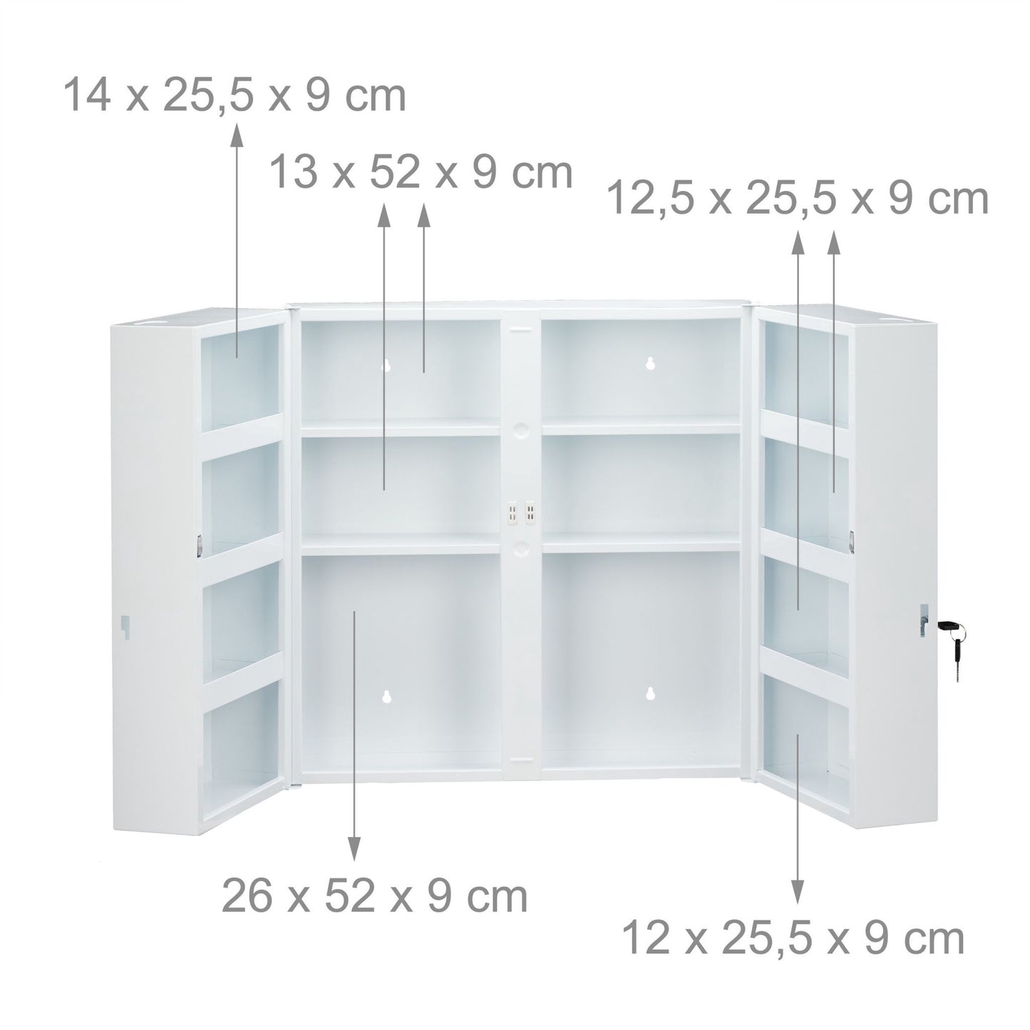 XXL Medicine Cabinet with 2 Doors
