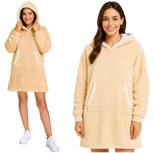 XXL sweatshirt - beige blanket Ruhhy 26146
