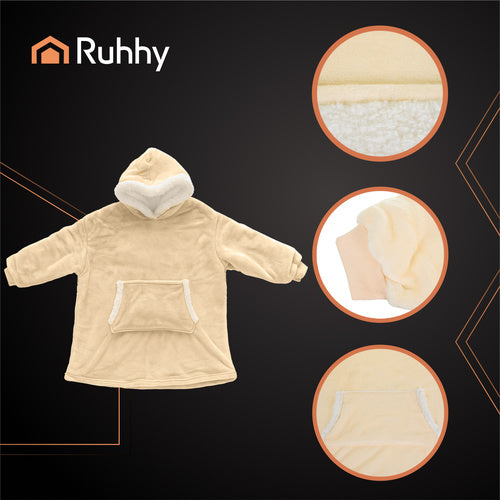 XXL sweatshirt - beige blanket Ruhhy 26146