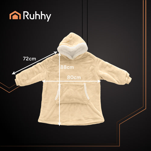 XXL sweatshirt - beige blanket Ruhhy 26146