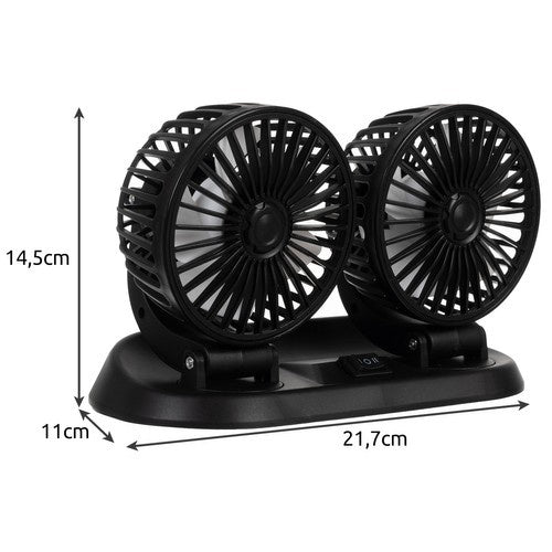 Xtrobb 23222 Double Car Fan