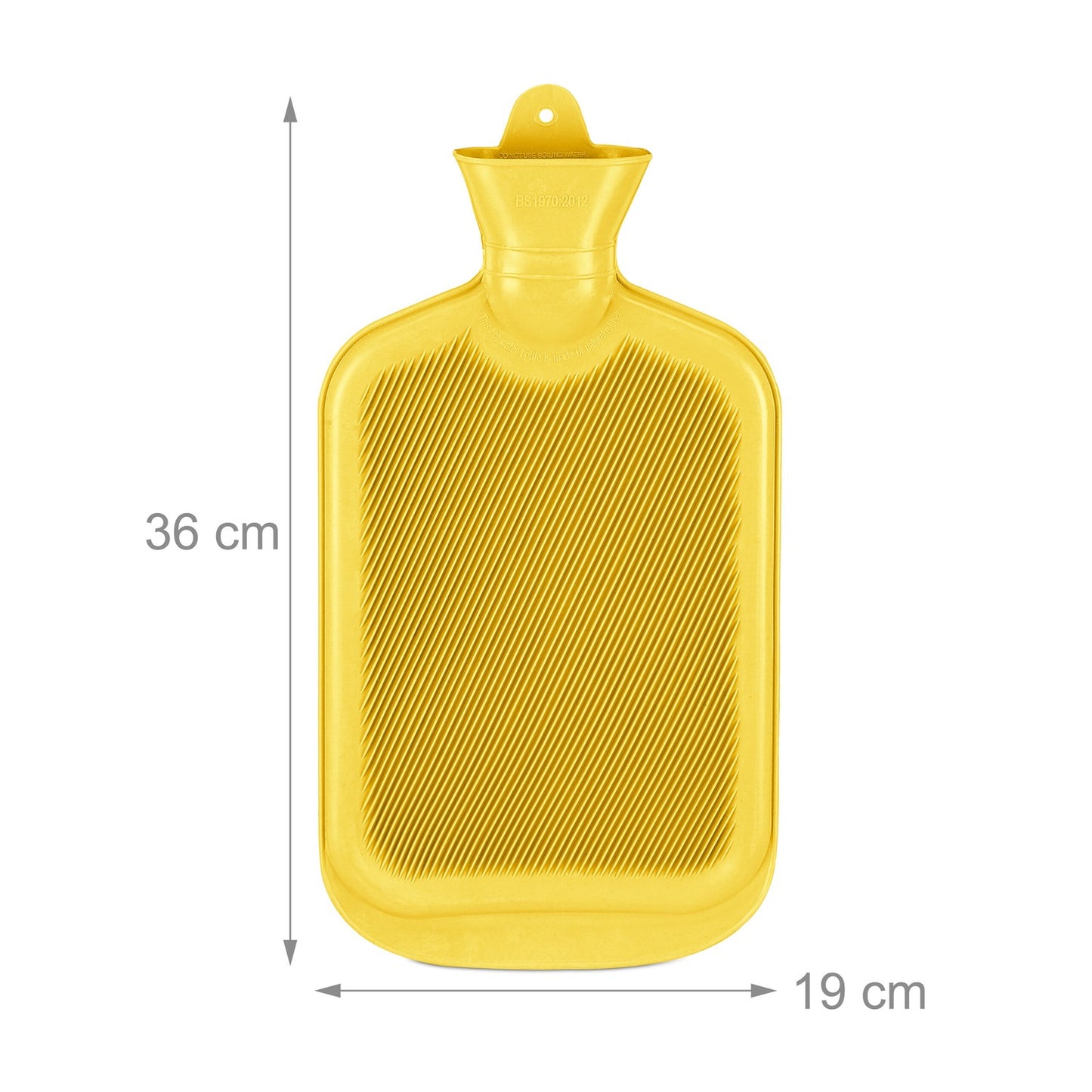 Yellow Hot Water Bottle 2L – Leak-Proof, Pain Relief