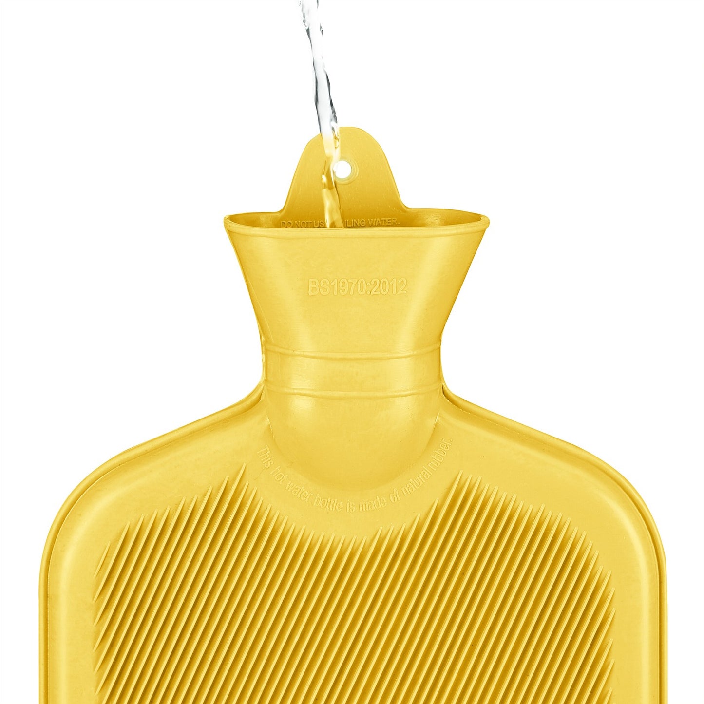 Yellow Hot Water Bottle 2L – Leak-Proof, Pain Relief