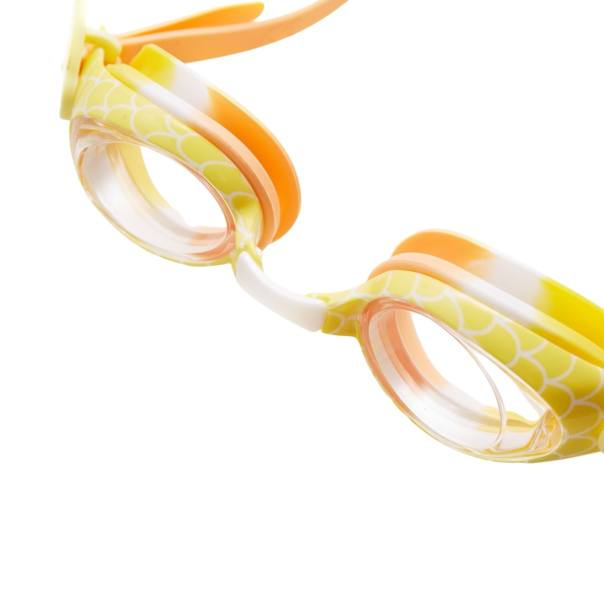 Yellow Junior Mermaid Swimming Goggles, Anti-Fog Lens