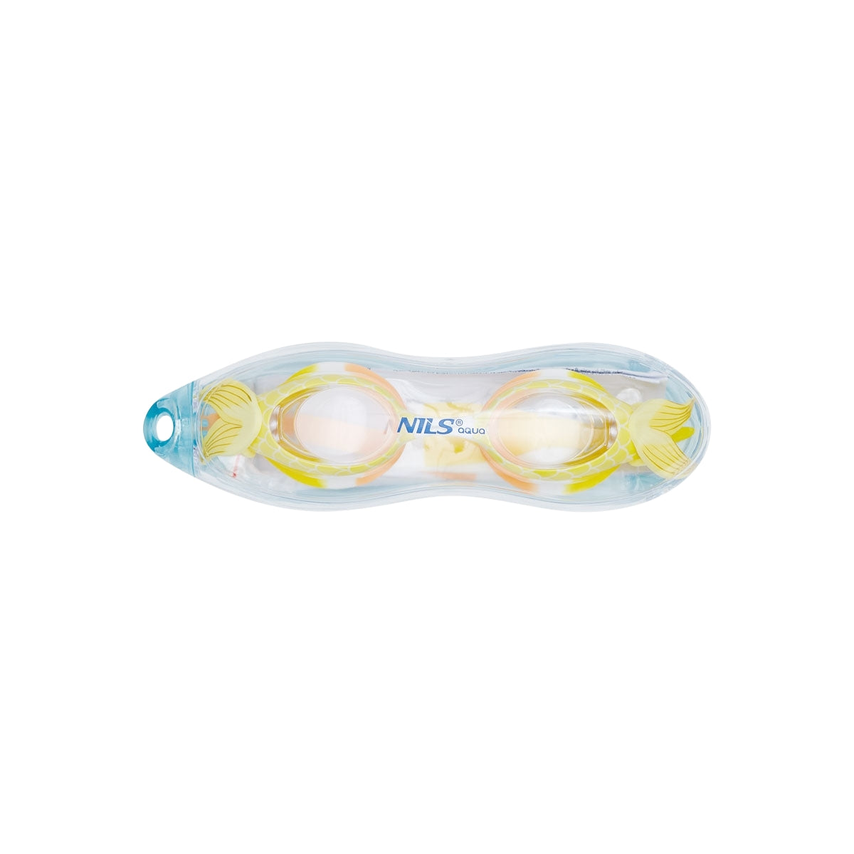 Yellow Junior Mermaid Swimming Goggles, Anti-Fog Lens