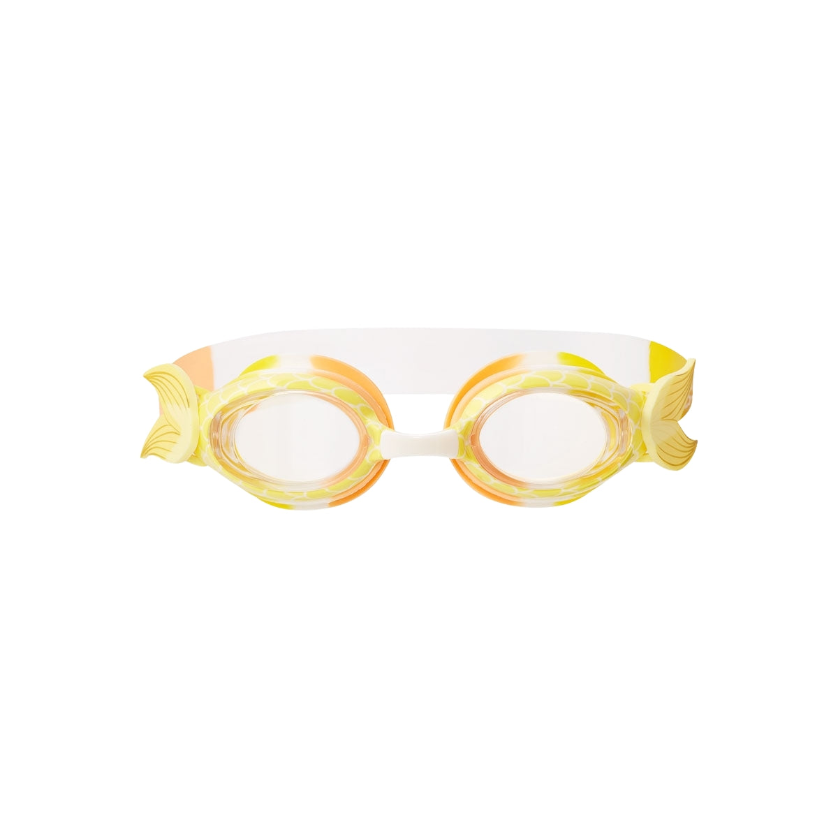 Yellow Junior Mermaid Swimming Goggles, Anti-Fog Lens