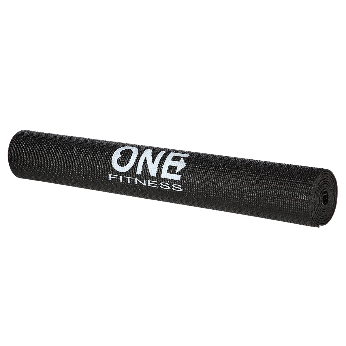 Yoga Mat, Black, Non-Slip, 6mm Thickness