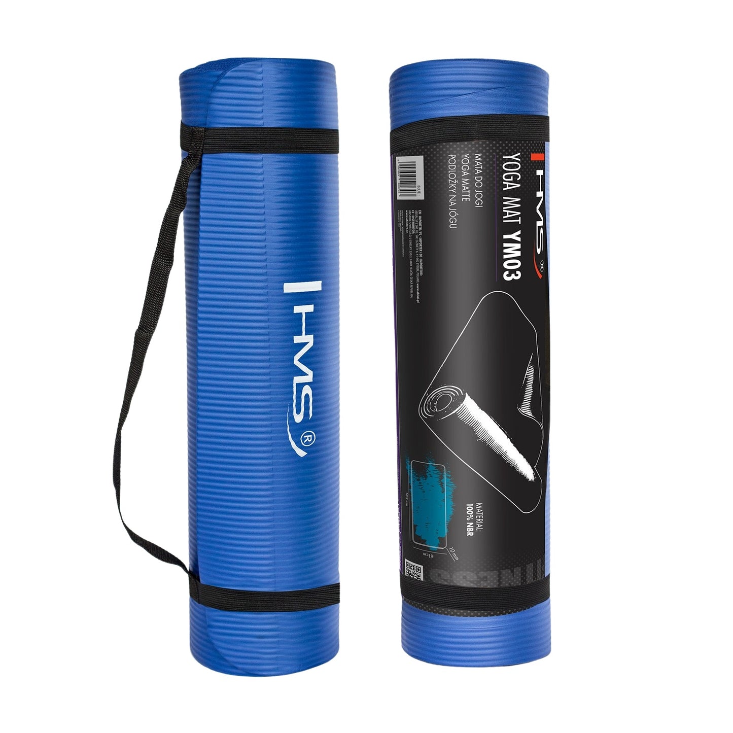 Yoga Mat, Non-Slip, 6mm Thick, Blue