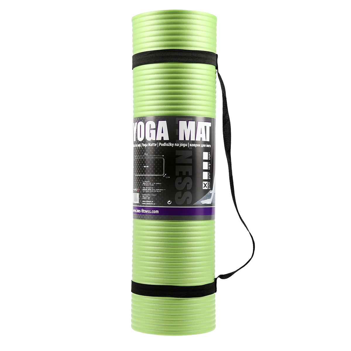 Yoga Mat, Non-Slip, 6mm Thick, Green