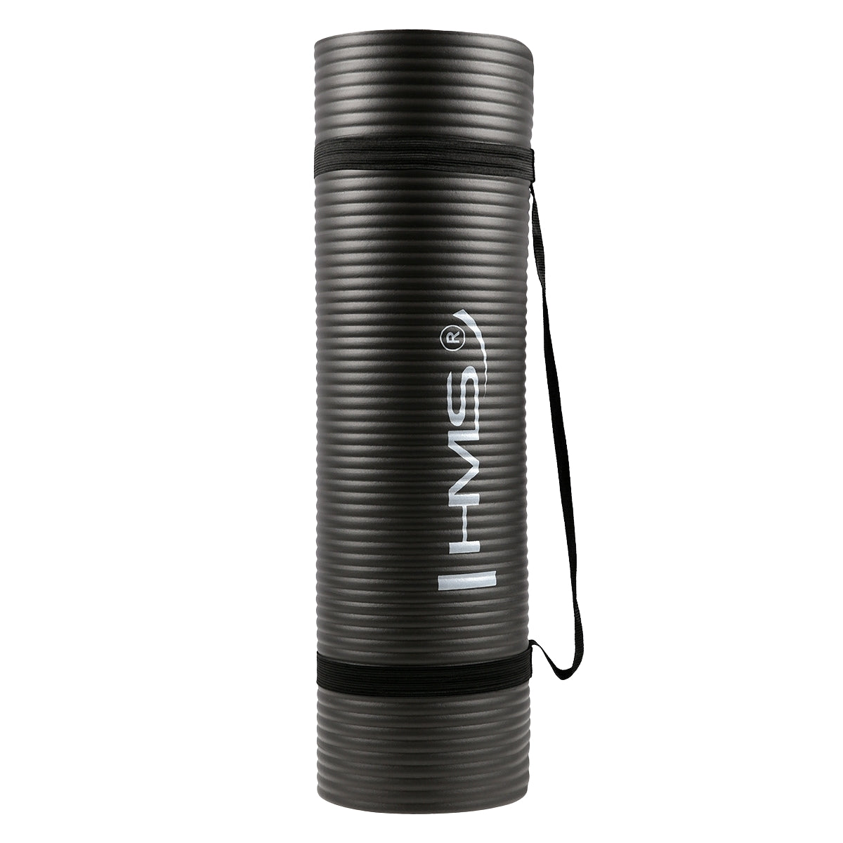 Yoga Mat, Non-Slip, Black, 12  mm Thickness
