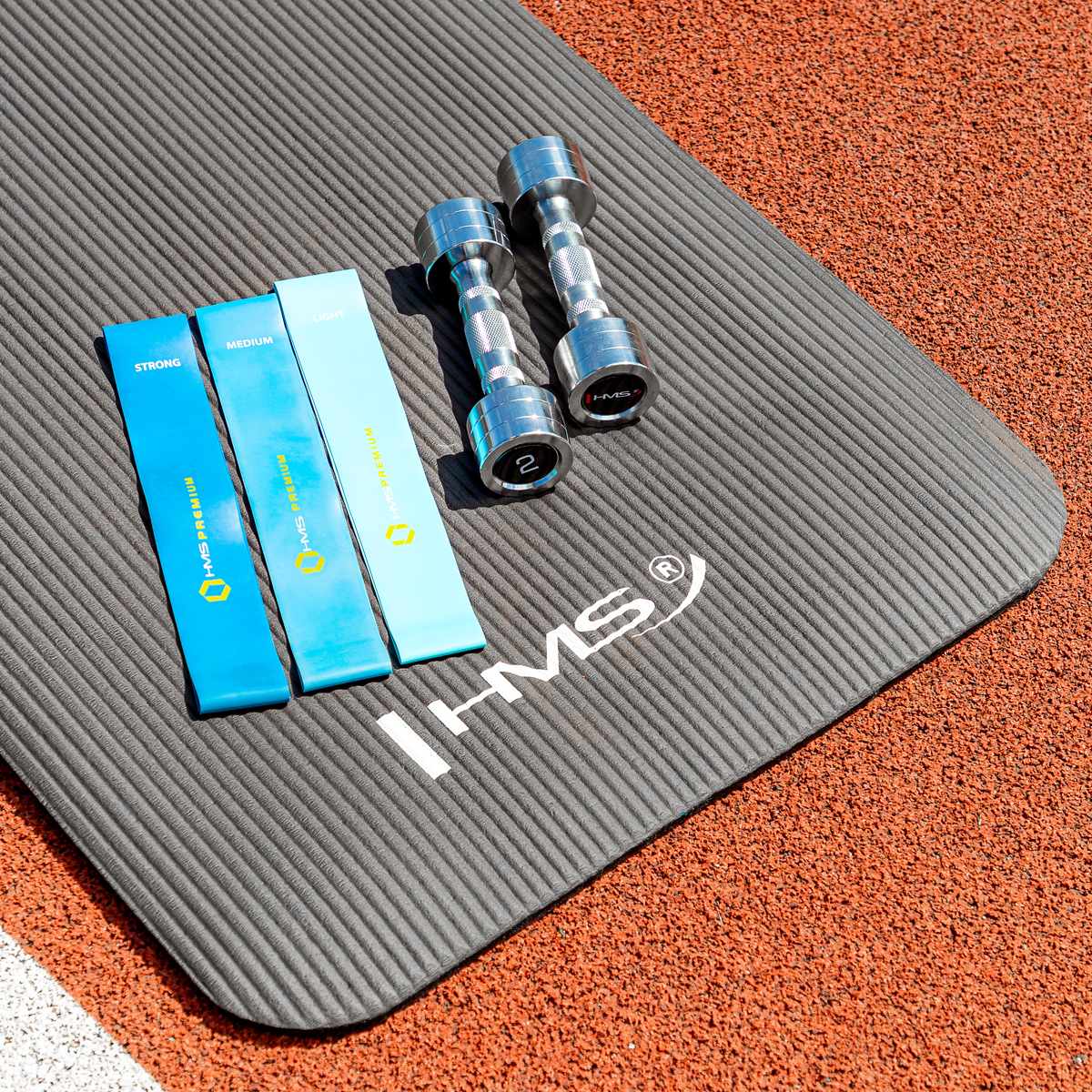 Yoga Mat, Non-Slip, Black, 12  mm Thickness