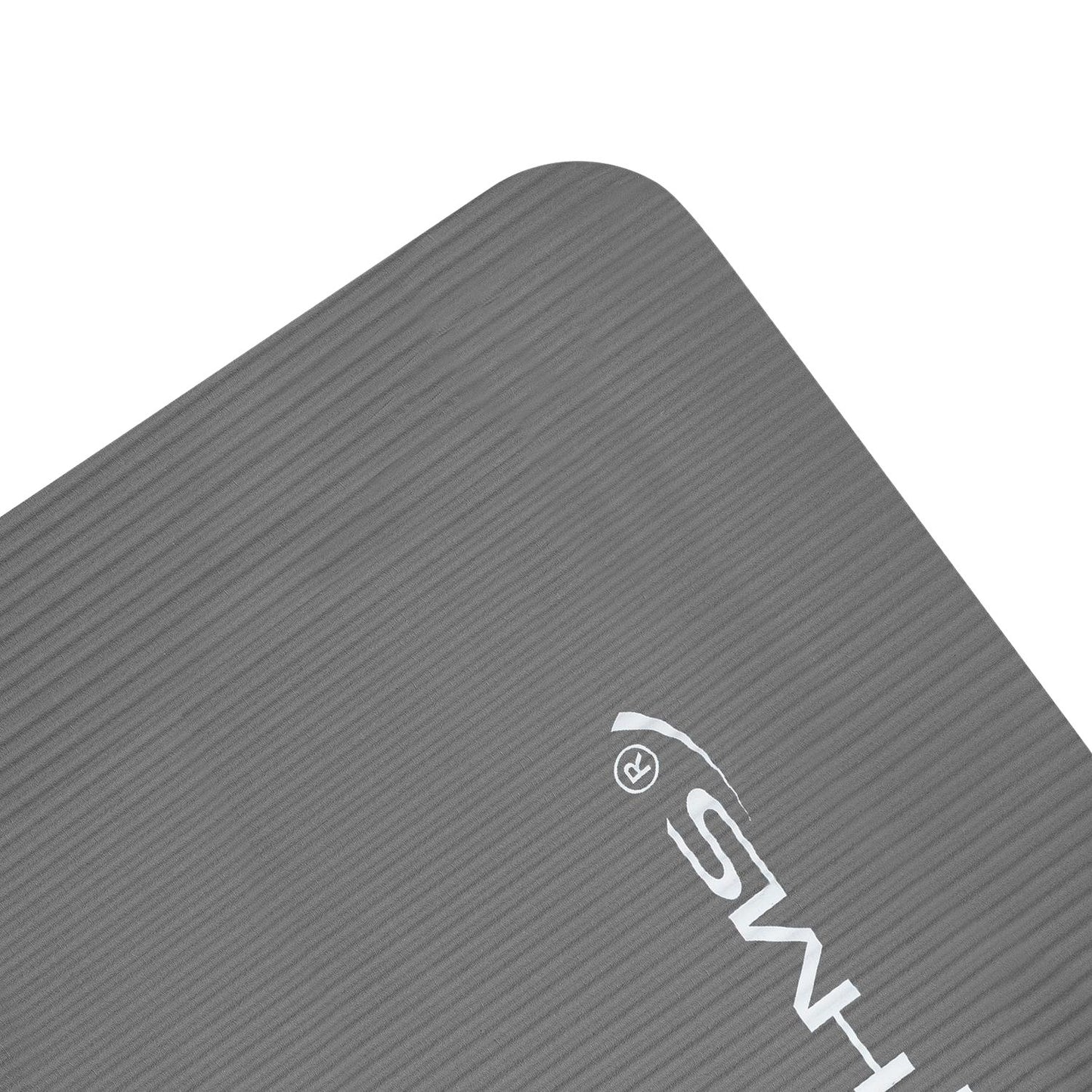 Yoga Mat, Non-Slip, Gray, 6mm Thickness