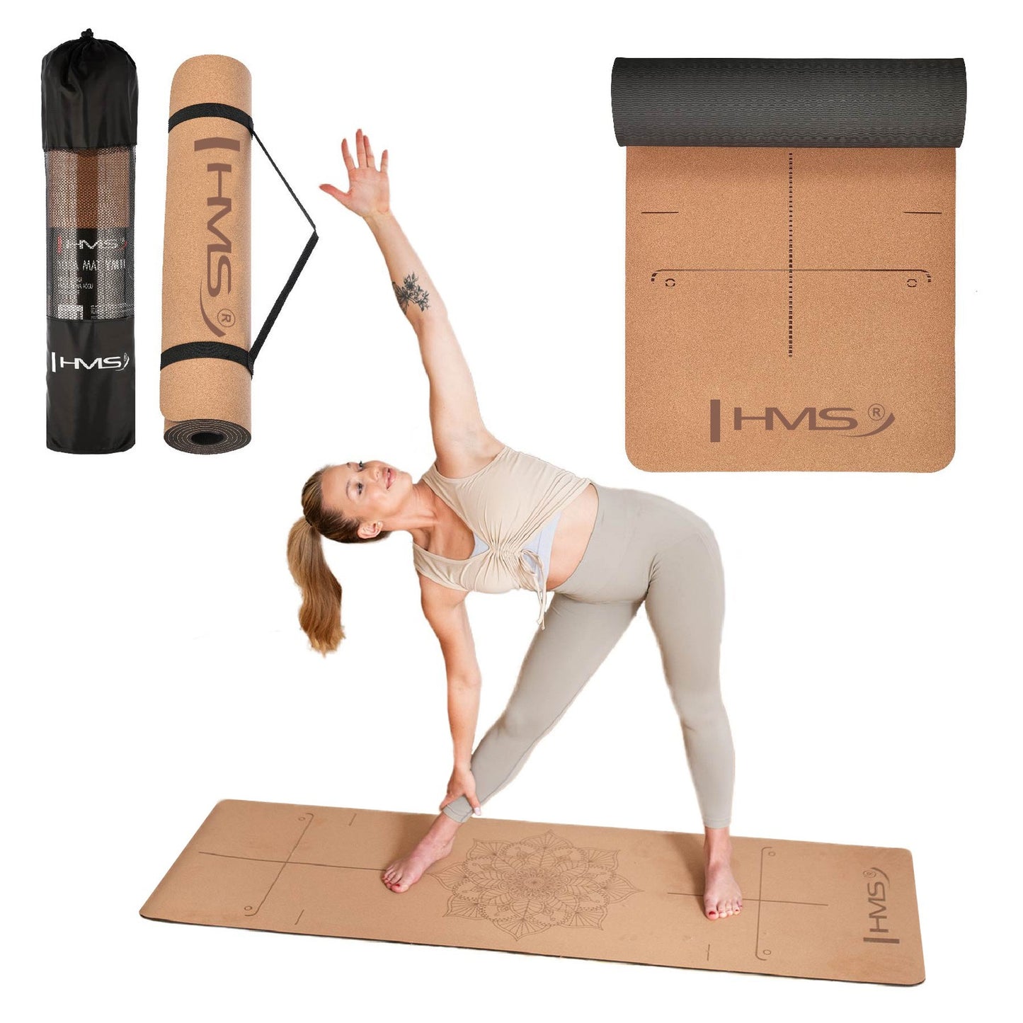 Yoga Mat TPE Cork – Non-Slip, Eco-Friendly