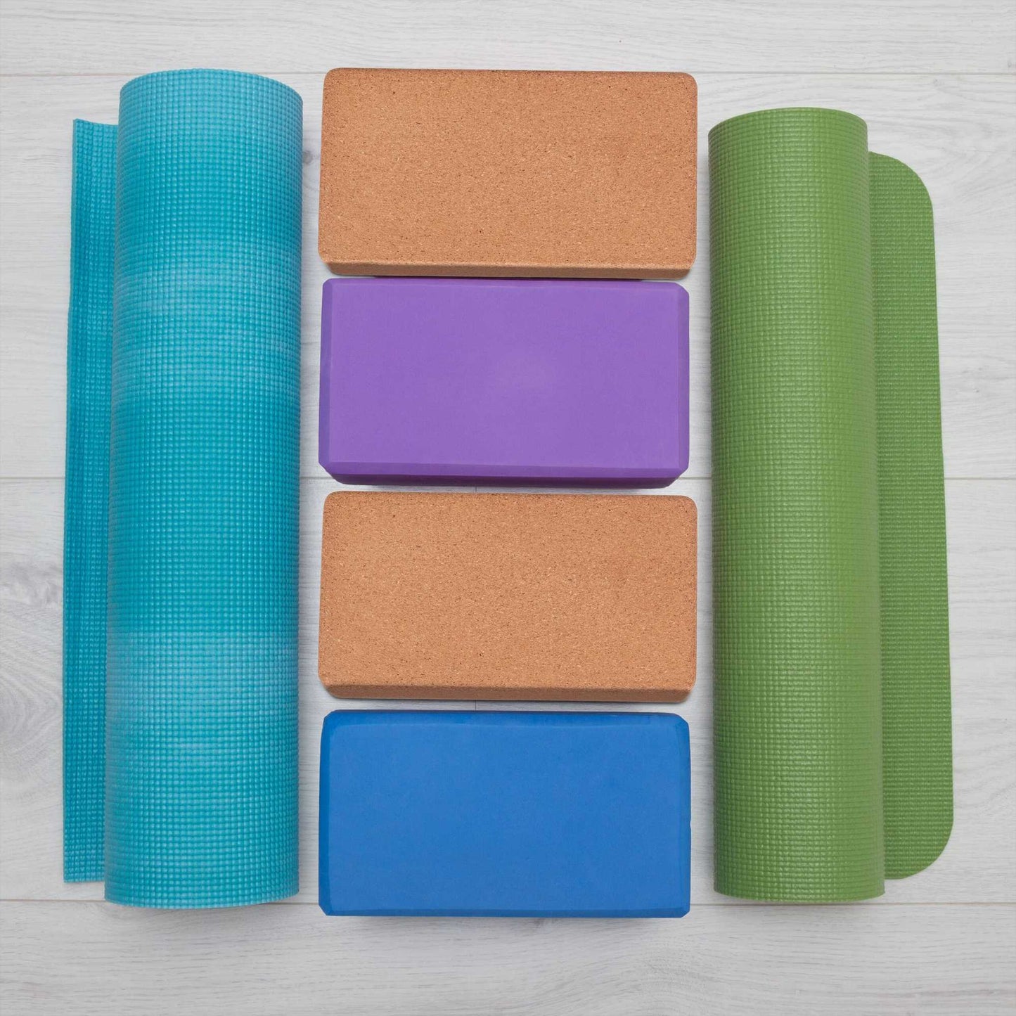 Yoga block in cork, set of 2