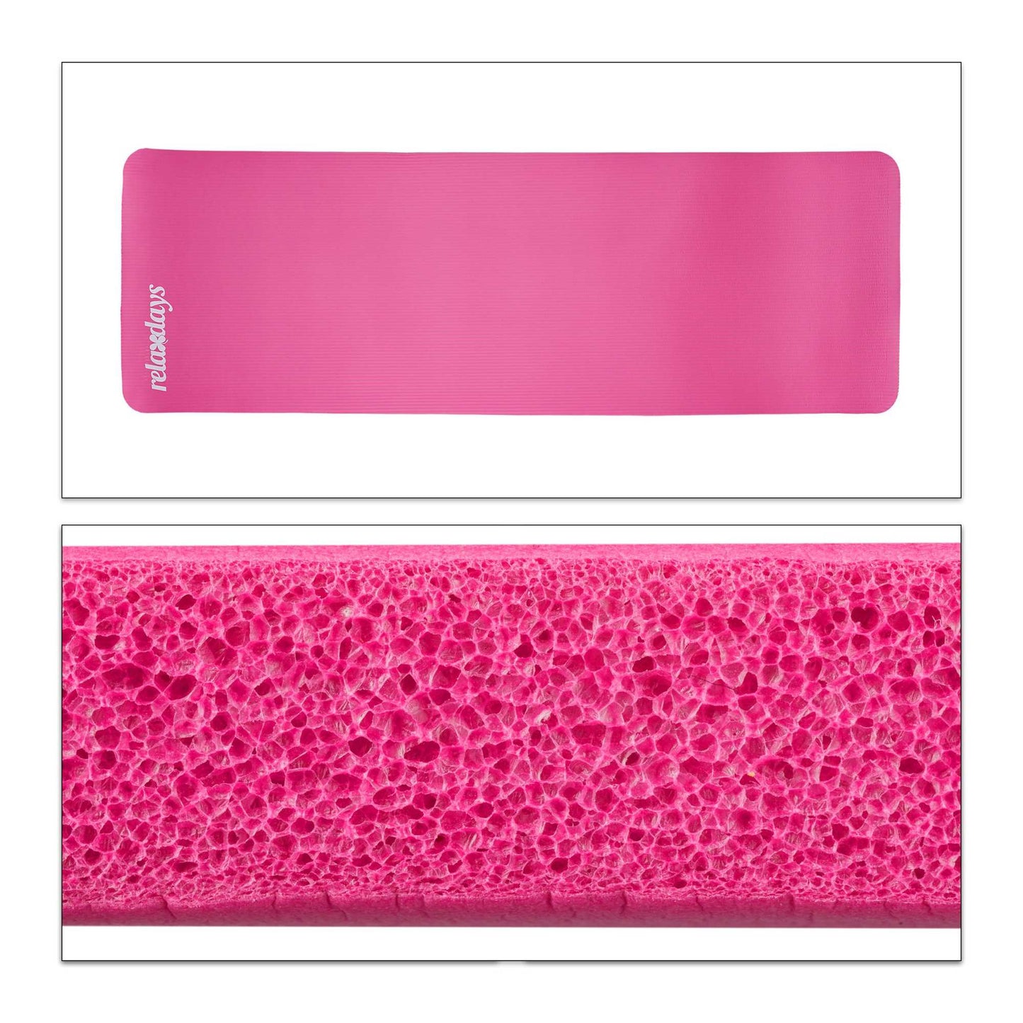 Yoga mat 1 cm thick solid color