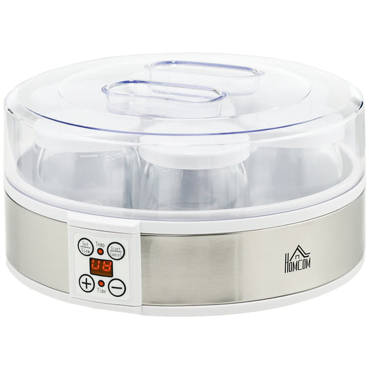 Yogurt machine with timer & 7 glasses, automatic shut-off, 20W