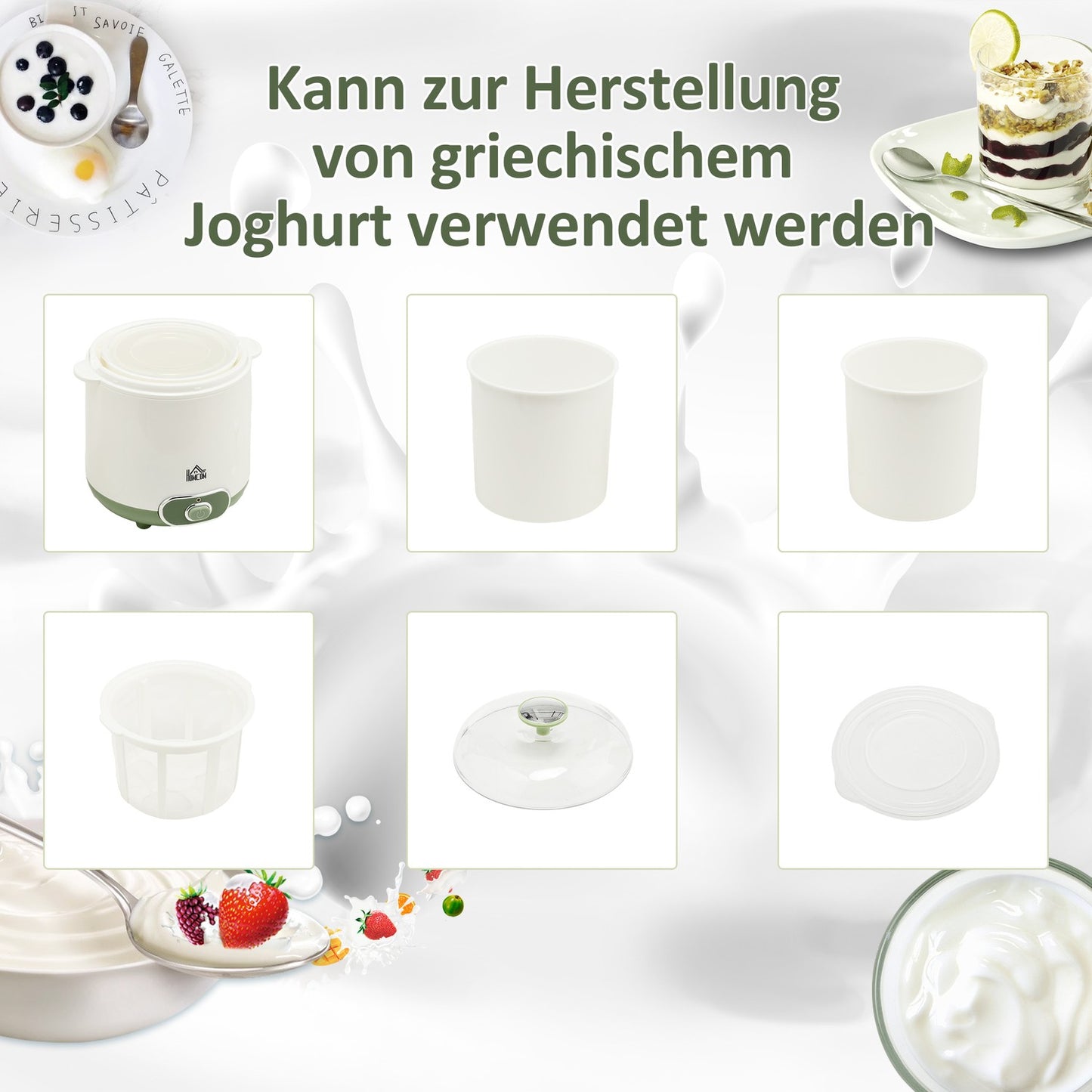 Yogurt Maker, 1.5L Capacity, BPA-Free, 20W Power