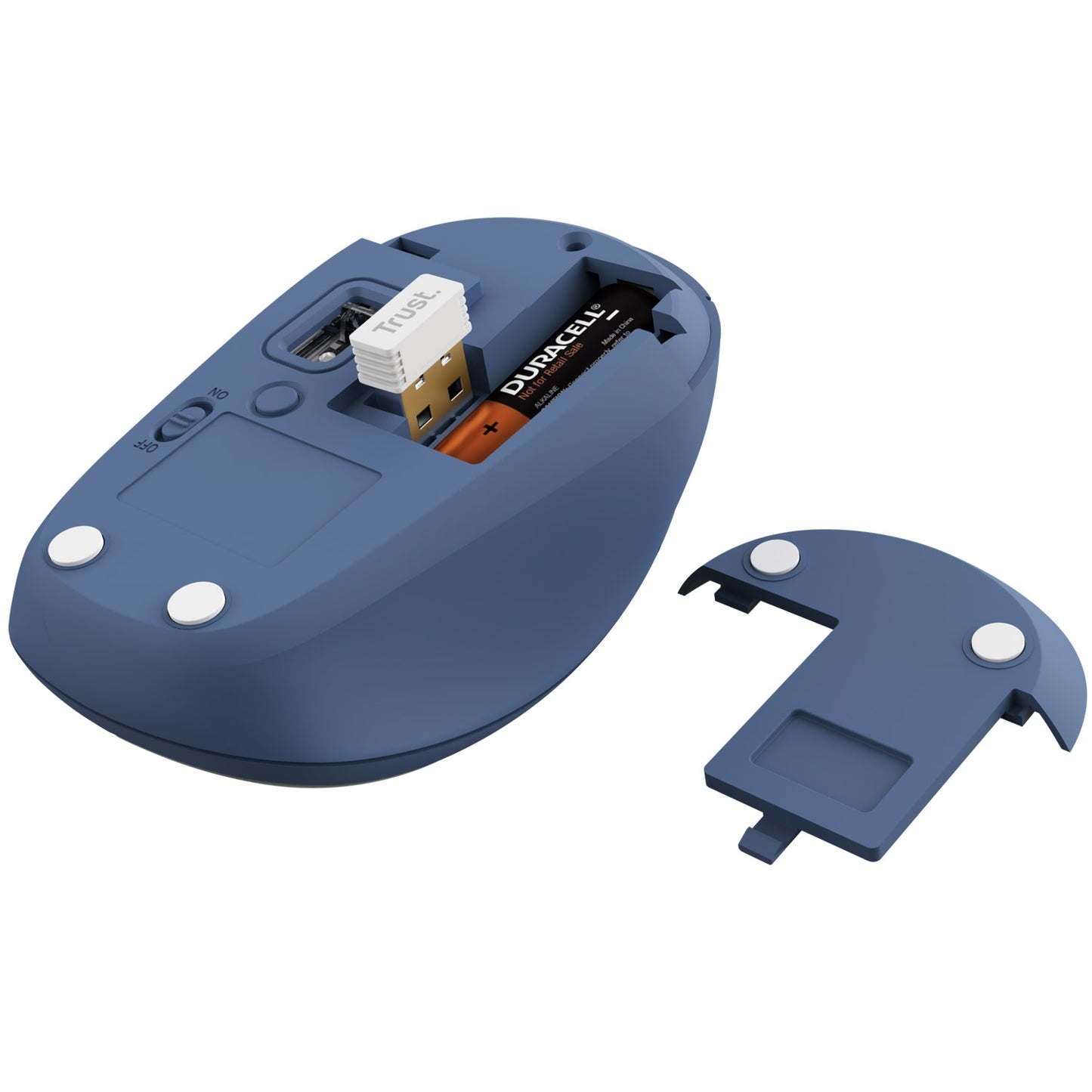 Yvi+ Wireless mouse Bluetooth / 2.4 GHz Blue