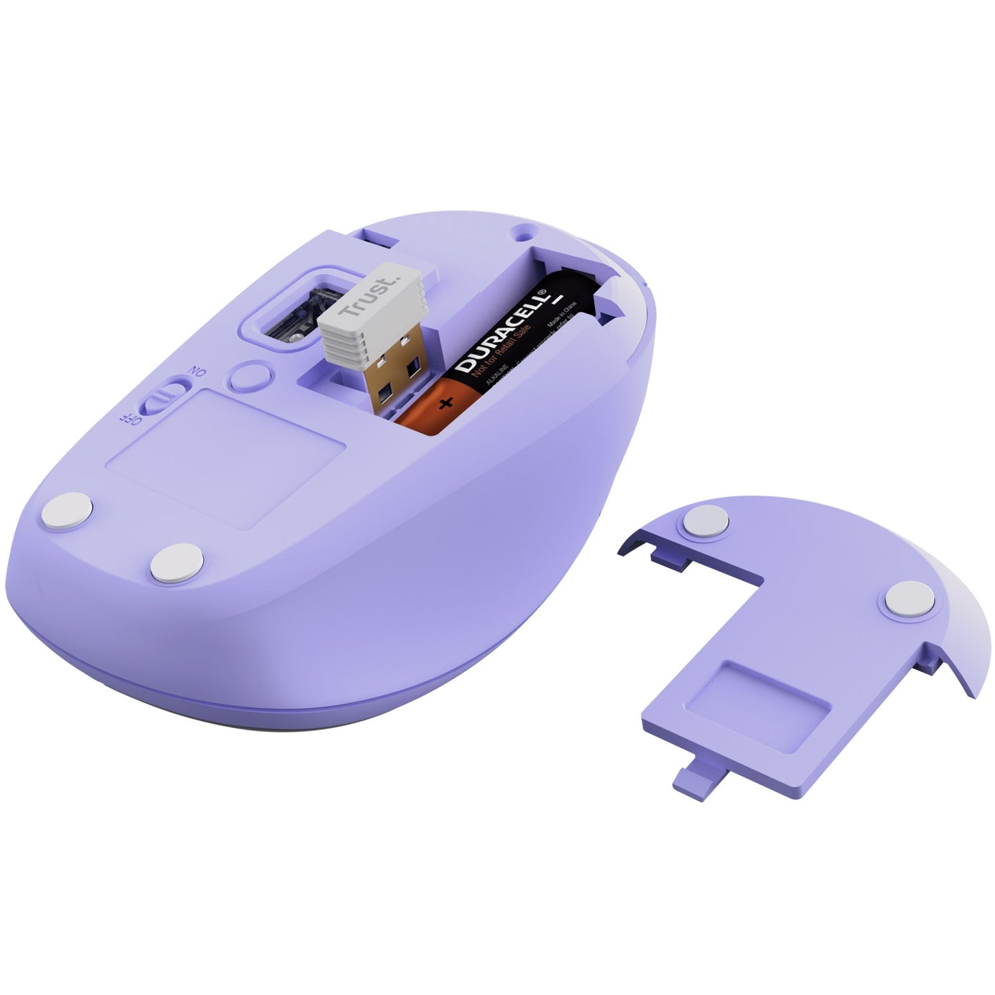 Yvi+ Wireless mouse Bluetooth / 2.4 GHz Purple